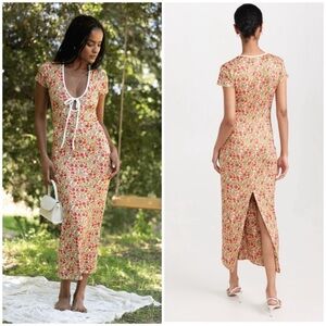 RESA Farrah dress in fleetwood floral midi XL